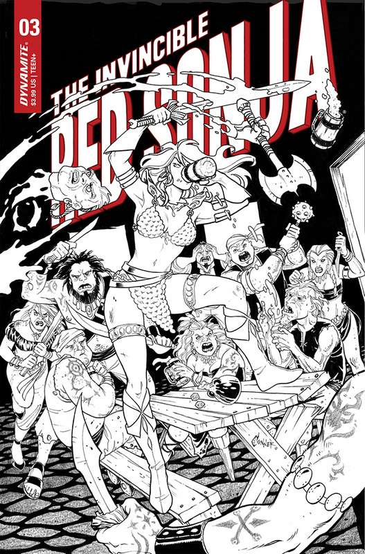 INVINCIBLE RED SONJA #3 CVR G 1:15 RATIO VARIANT CONNER LINE ART