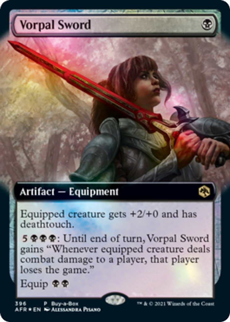 Magic the Gathering (MTG): Adventure's in the Forgotten Realms Buy-A-Box Promo - Vorpal Sword