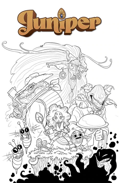 Juniper #1 - Coloring Book Cover