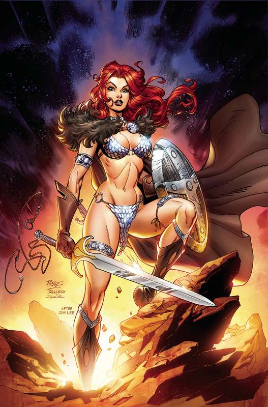 RED SONJA VALENTINES SP CVR I 1:11 FOC RATIO VARIANT LEE HOMAGE RO