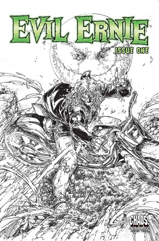 EVIL ERNIE #1 CVR D 1:10 RATIO VARIANT BOOTH B&W RATIO VARIANT