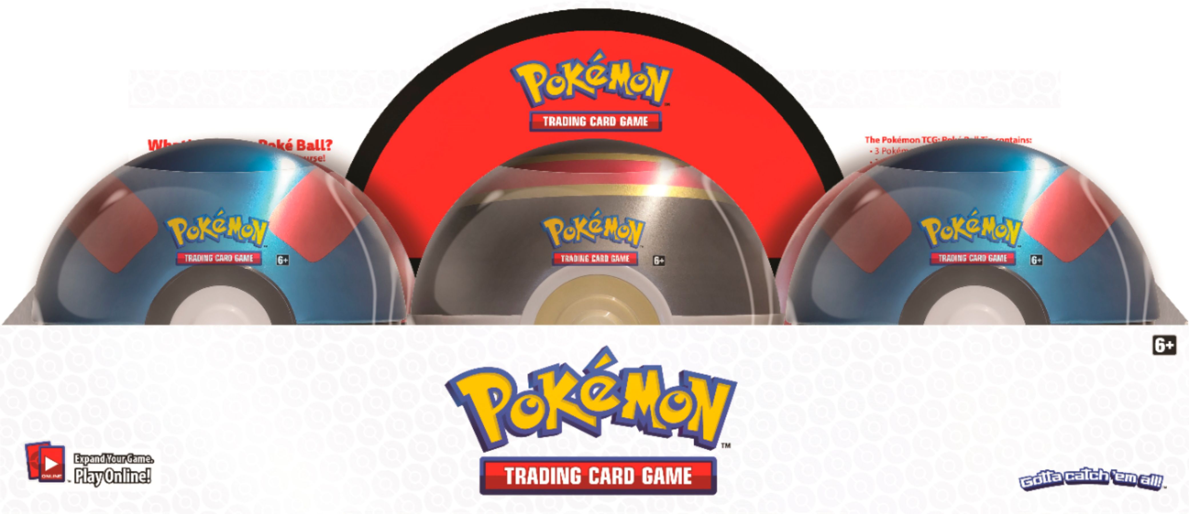 Pokemon TCG (PKMN): Poke Ball Tin Display (1 of 6 designs)