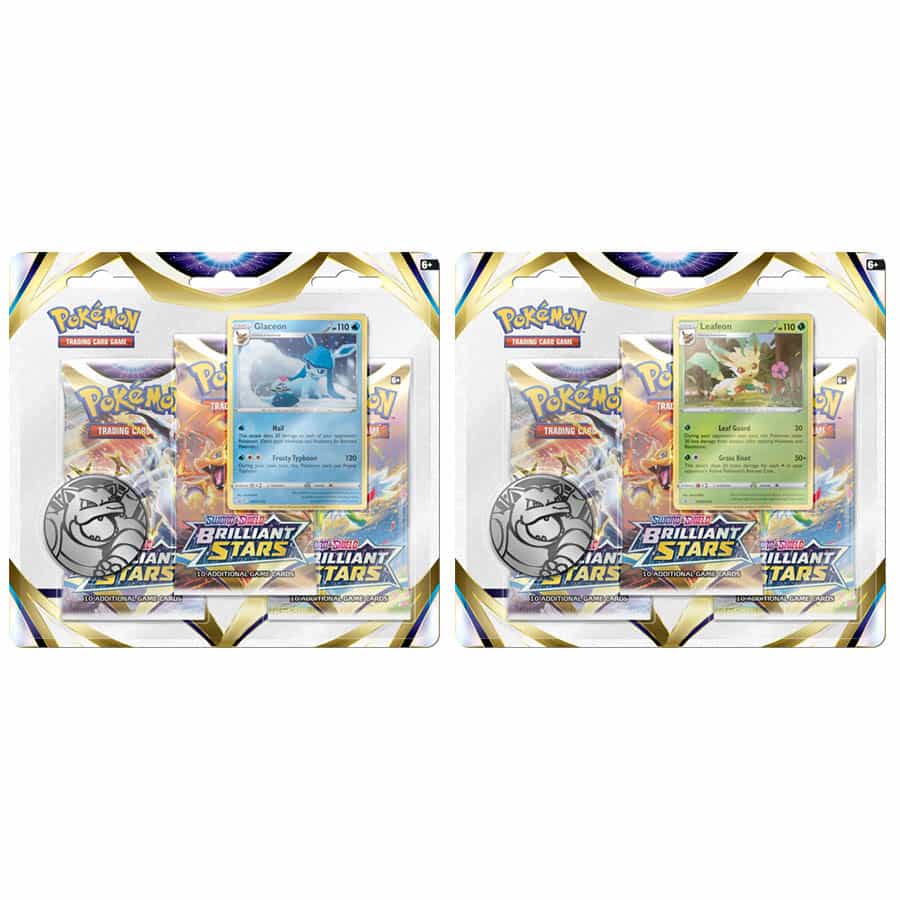 Pokemon TCG (PKMN): Brilliant Stars 3-Pack Blister (Choose one)