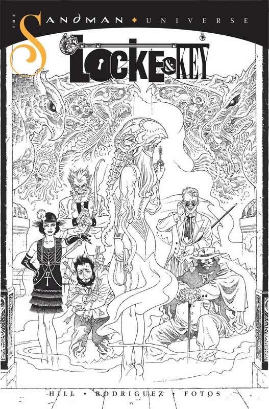 LOCKE & KEY SANDMAN HELL & GONE #1 1:10 B&W RODRIQUEZ RATIO VARIANT