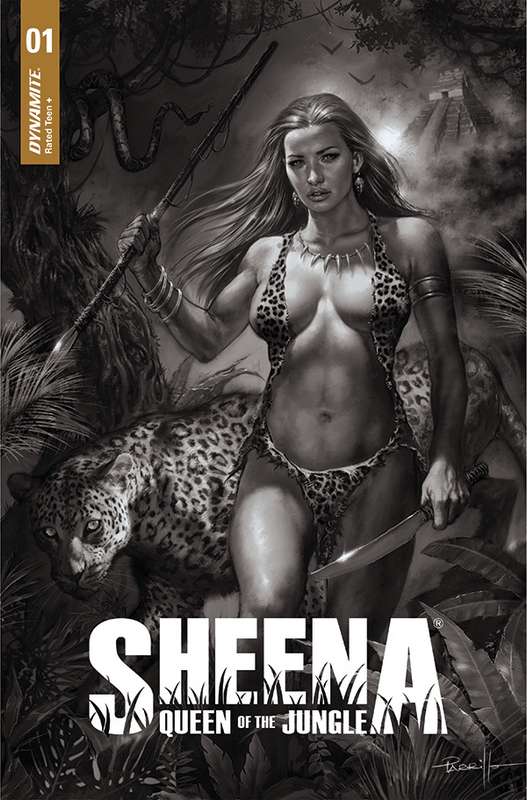 SHEENA QUEEN JUNGLE #1 CVR J 1:30 RATIO VARIANT PARRILLO B&W