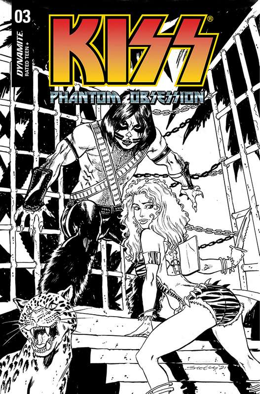 KISS PHANTOM OBSESSION #3 CVR H 1:25 RATIO VARIANT SEELEY B&W LINE