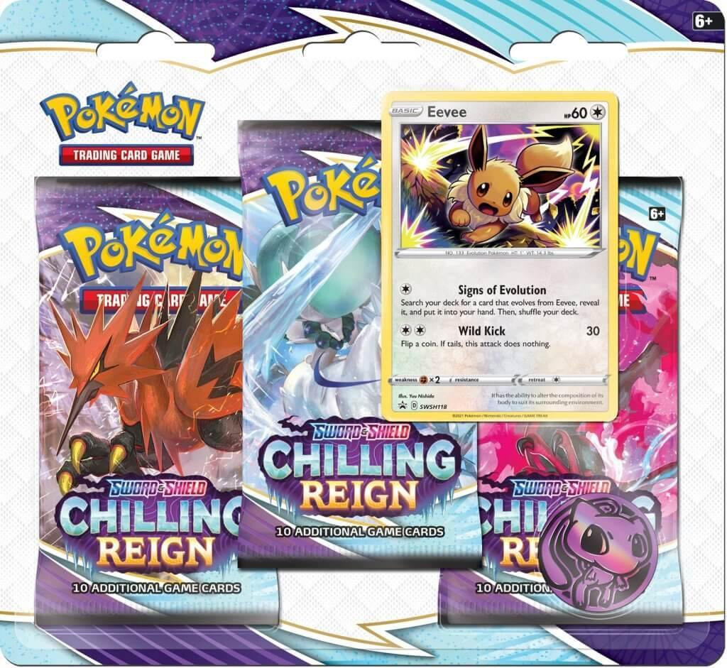 POKEMON (PKM): S&S6: Chilling Reign 3-Booster Blister Pack