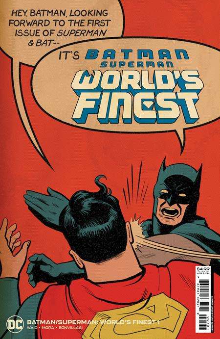 BATMAN SUPERMAN WORLDS FINEST #1 CVR F INC 1:25 CHIP ZDARSKY BATMAN SLAP BATTLE CARD STOCK VARIANT