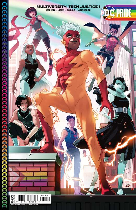 MULTIVERSITY TEEN JUSTICE #1 (OF 6) CVR C STEPHEN BYRNE PRIDE MONTH CARD STOCK VARIANT