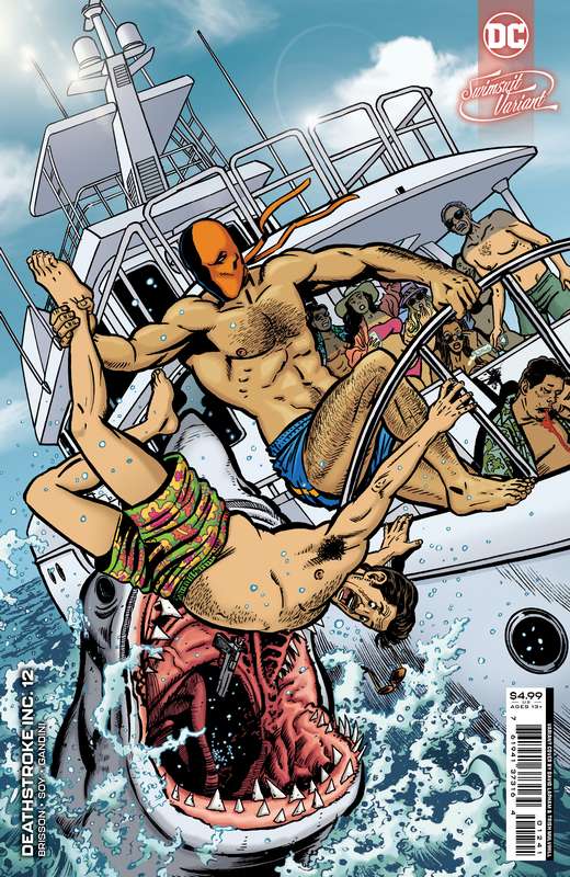 DEATHSTROKE INC #12 CVR C DAVID LAPHAM SWIMSUIT CARD STOCK VARIANT