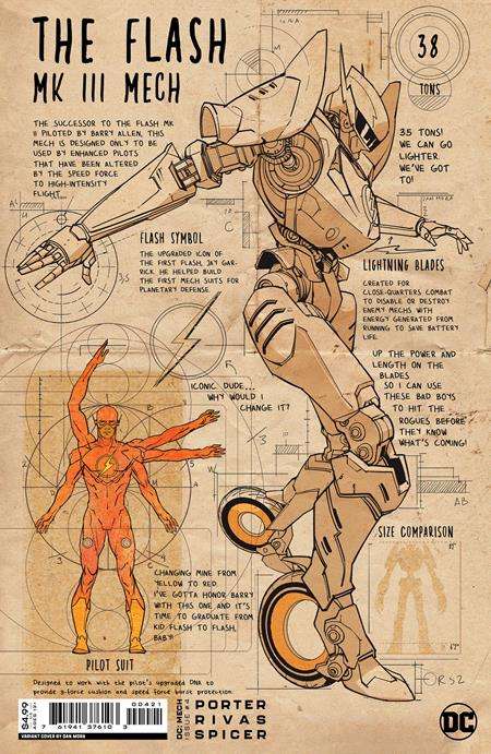 DC MECH #4 (OF 6) CVR B DAN MORA CARD STOCK VARIANT