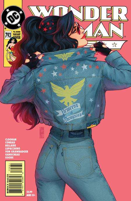 WONDER WOMAN #793 CVR D JEN BARTEL 90S COVER MONTH CARD STOCK VARIANT (KAL-EL RETURNS TIE-IN)