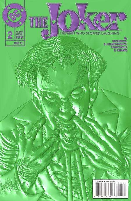 JOKER THE MAN WHO STOPPED LAUGHING #2 CVR D KELLEY JONES 90S COVER MONTH FOIL MULTI-LEVEL EMBOSSED V