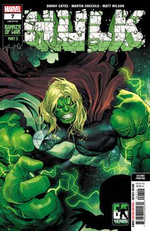 HULK #7 COCCOLO 2ND PRINTING VARIANT