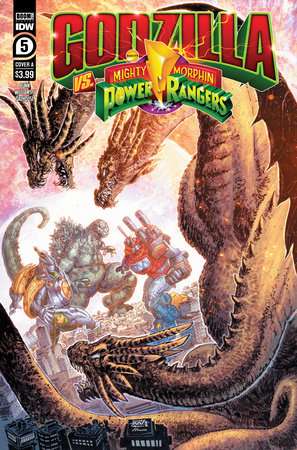 Godzilla Vs. The Mighty Morphin Power Rangers ##5 Variant A (Williams II)