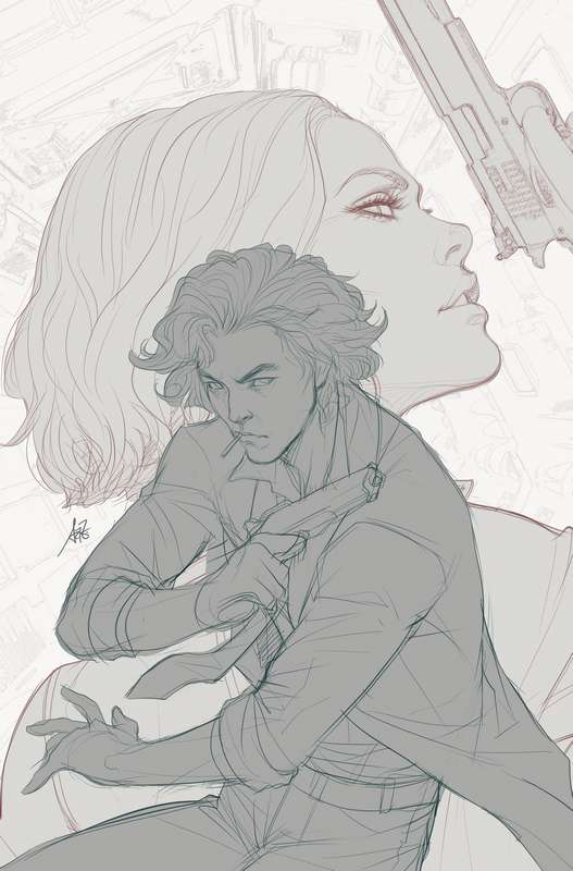 COWBOY BEBOP #1 2ND PTG ARTGERM LINE ART