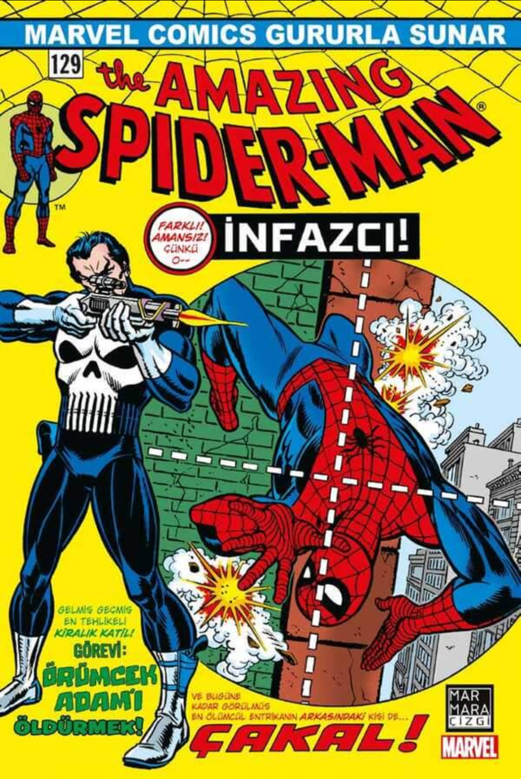 AMAZING SPIDER-MAN #129 TURKISH VAR. 1ST PUNISHER