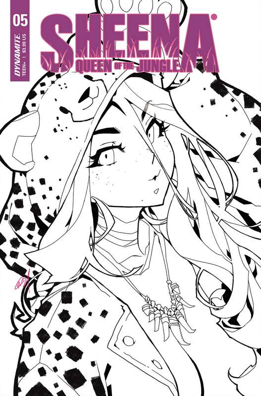 SHEENA QUEEN JUNGLE #5 CVR G 1:20 RATIO VARIANT BESCH B&W