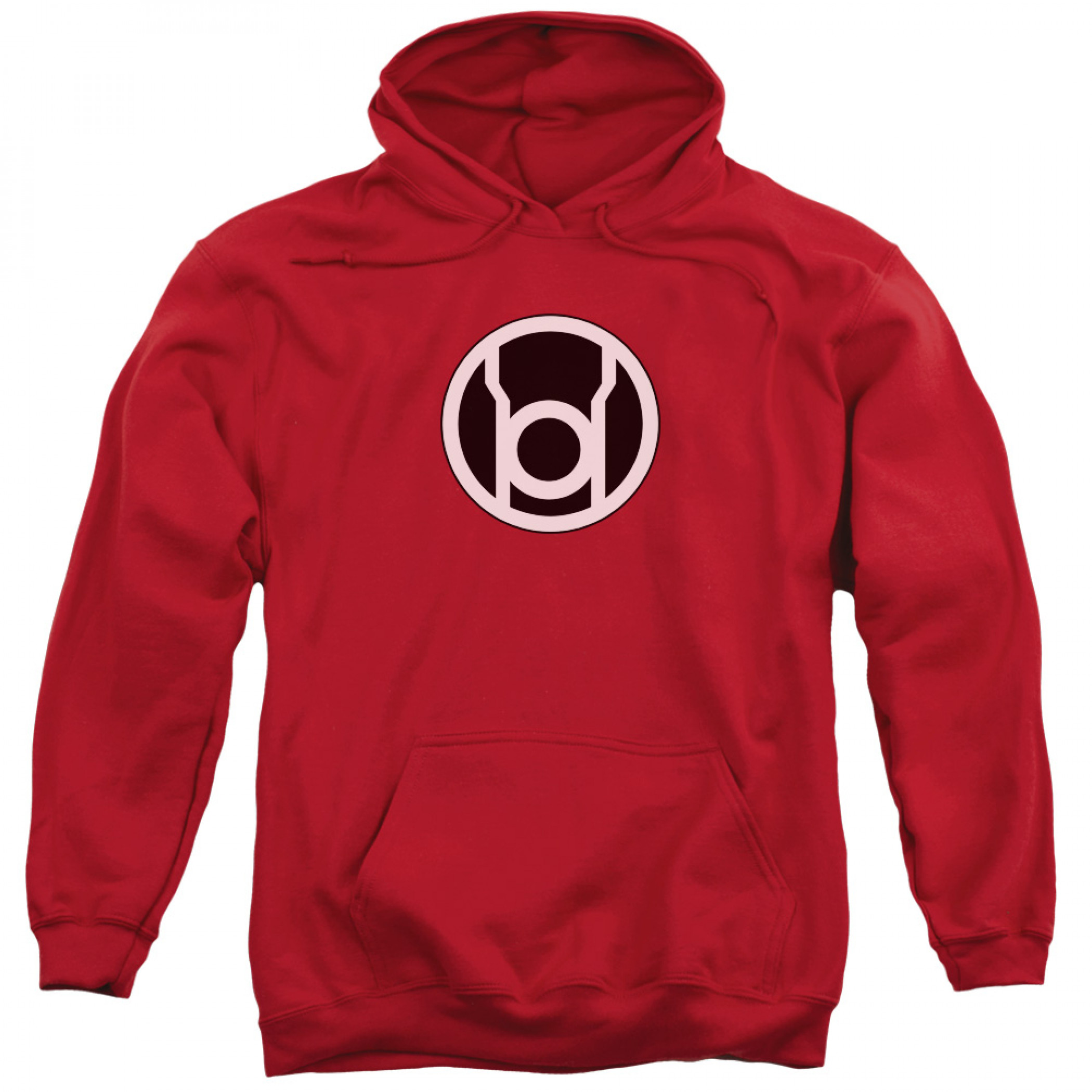 LANTERN CORPS BLACK SYMBOL RED HOODIE XL