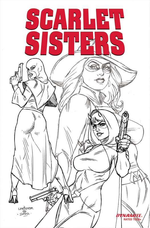 SCARLET SISTERS ONE SHOT CVR J 1:7 RATIO VARIANT LINSNER LINE ART