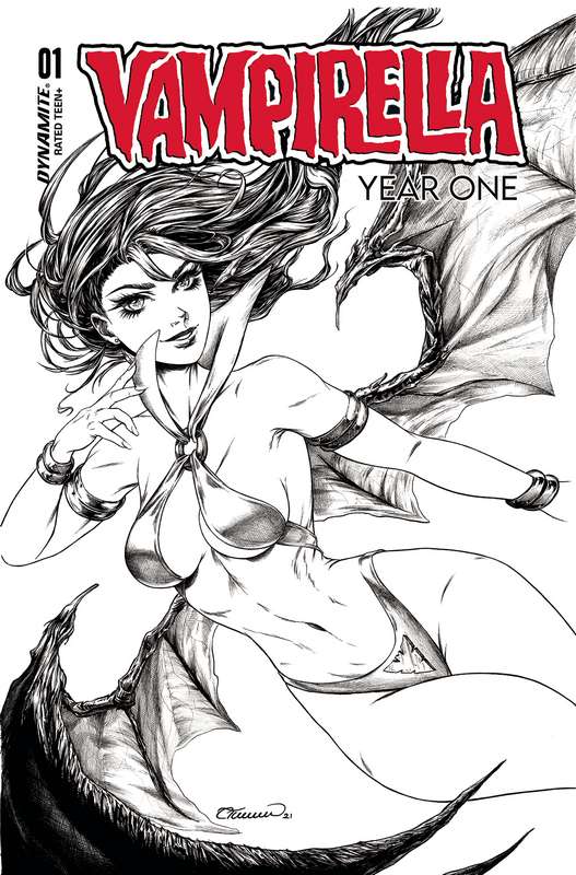 VAMPIRELLA YEAR ONE #1 CVR L 1:30 RATIO VARIANT TURNER B&W