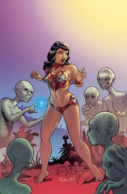 BETTIE PAGE ALIEN AGENDA #5 CVR I 1:30 RATIO VARIANT ROUX VIRGIN