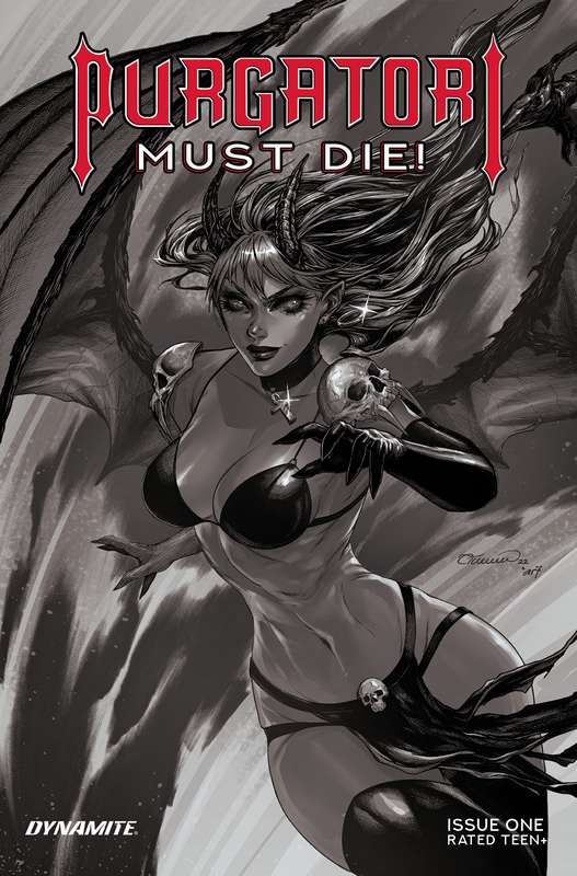 PURGATORI MUST DIE #1 CVR I 1:20 RATIO VARIANT TURNER B&W