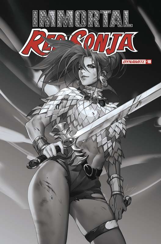 IMMORTAL RED SONJA #10 CVR F 1:10 RATIO VARIANT LEIRIX B&W