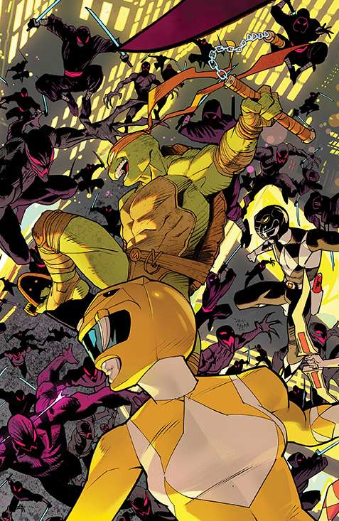 MMPR TMNT II #1 (OF 5) CVR B CONNECTING VARIANT 2 MORA