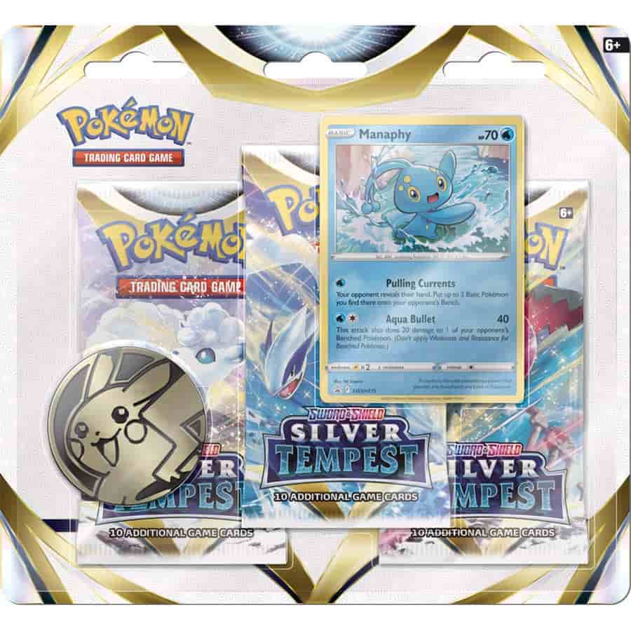 POKEMON TCG (PKMN): SWORD AND SHIELD SILVER TEMPEST THREE-BOOSTER BLISTER