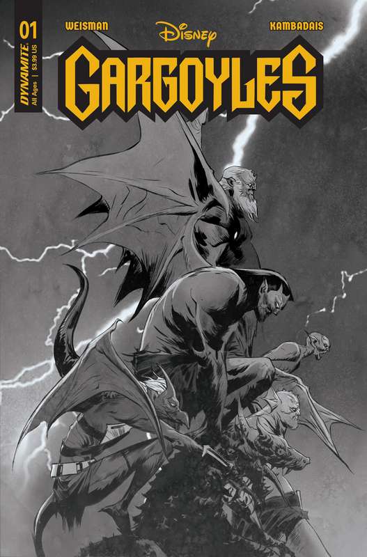 GARGOYLES #1 CVR ZE 1:10 FOC RATIO VARIANT LEE B&W