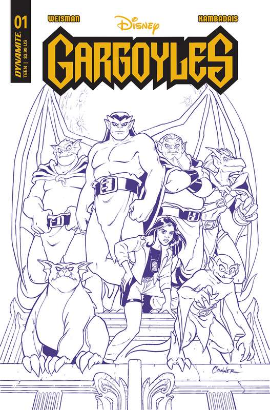 GARGOYLES #1 CVR ZI 1:10 FOC RATIO VARIANT CONNER PURPLE LINE ART