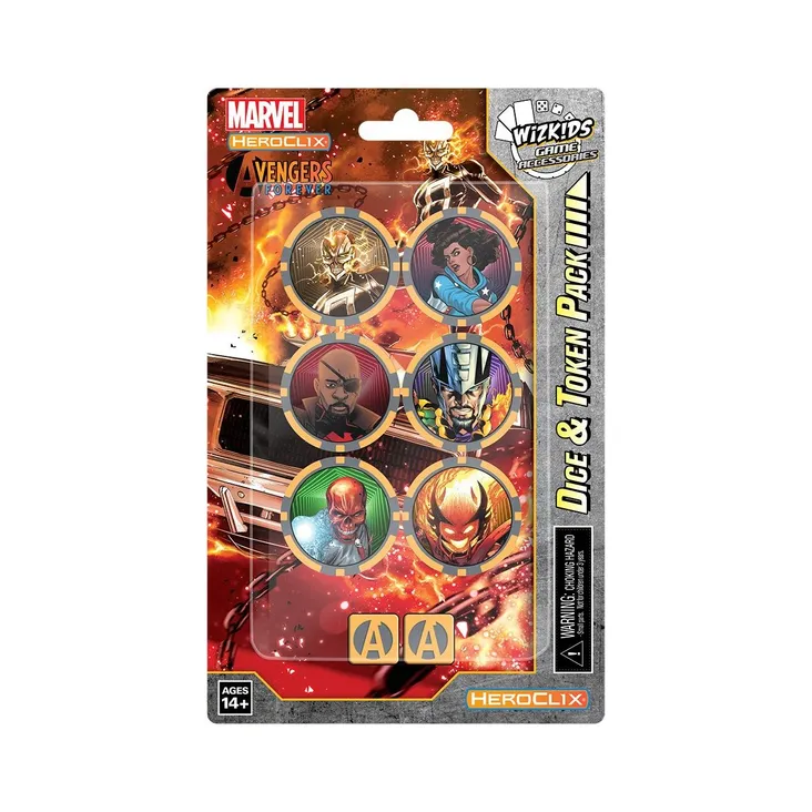 Marvel HeroClix: Avengers Forever Dice & Token Pack - Ghost Rider