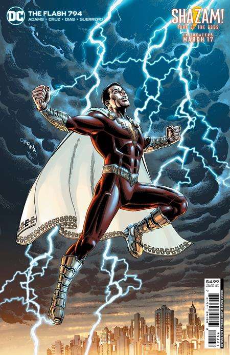 FLASH #794 CVR D JERRY ORDWAY & ALEX SINCLAIR SHAZAM FURY OF THE GODS MOVIE CARD STOCK VARIANT (ONE-