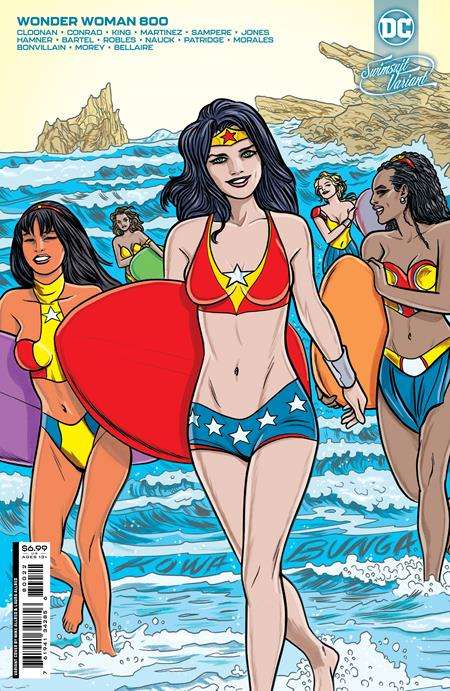 WONDER WOMAN #800 CVR G MICHAEL ALLRED SWIMSUIT CARD STOCK VARIANT