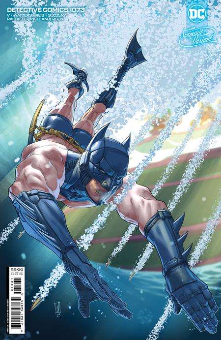 DETECTIVE COMICS #1073 CVR E PETE WOODS SWIMSUIT CARD STOCK VARIANT