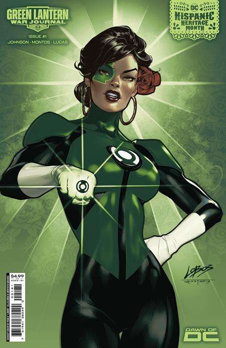 GREEN LANTERN WAR JOURNAL #1 CVR D PABLO VILLALOBOS HISPANIC HERITAGE MONTH CARD STOCK VARIANT