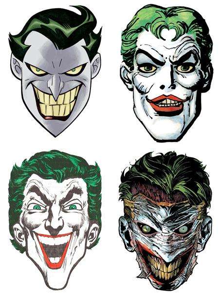 BATMAN DAY 2023 - JOKER PAPER MASKS INC 1:1 (SET OF 4)