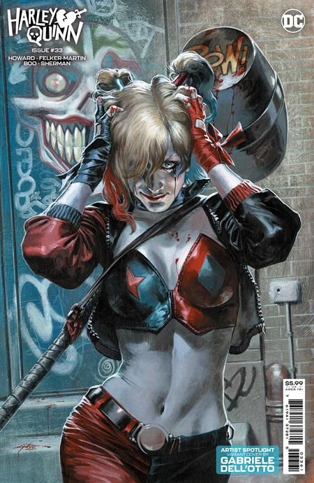 HARLEY QUINN #33 CVR C GABRIELE DELL OTTO ARTIST SPOTLIGHT CARD STOCK VARIANT