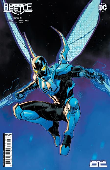 BLUE BEETLE #4 CVR B DAN MORA CARD STOCK VARIANT