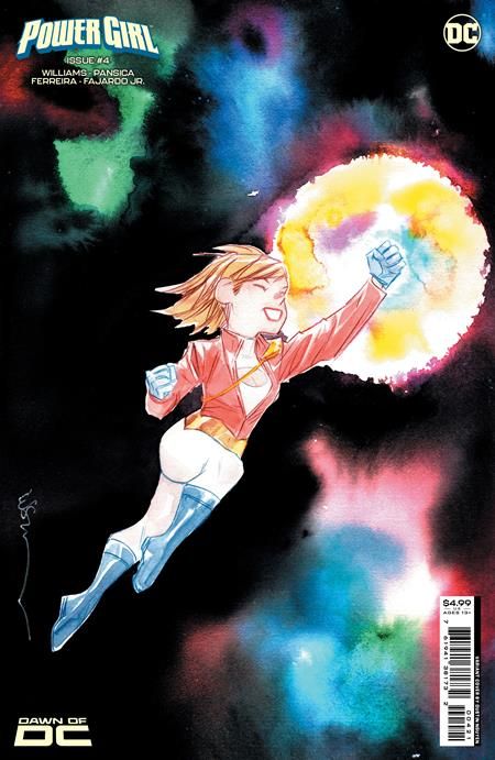 POWER GIRL #4 CVR B DUSTIN NGUYEN CARD STOCK VARIANT