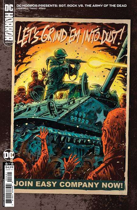 DC HORROR PRESENTS SGT ROCK VS THE ARMY OF THE DEAD #6 (OF 6) CVR B FRANCESCO FRANCAVILLA CARD STOCK