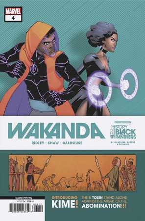 WAKANDA #4 JULIAN SHAW/NATACHA BUSTOS 2ND PRINTING VARIANT