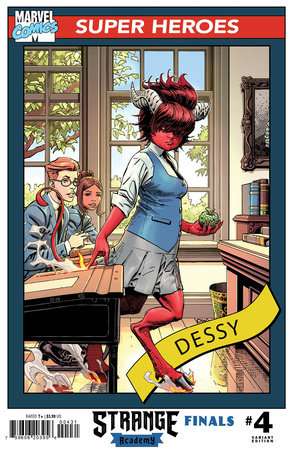 STRANGE ACADEMY: FINALS #4 WEAVER TRADING CARD VARIANT