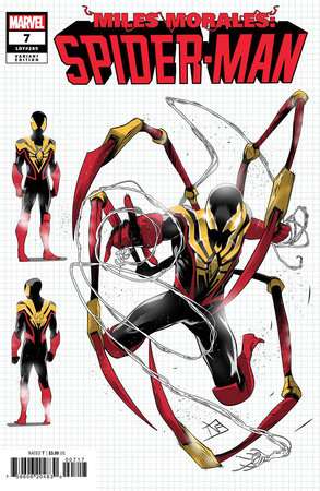 MILES MORALES: SPIDER-MAN #7 FEDERICO VICENTINI DESIGN 1:10 RATIO VARIANT