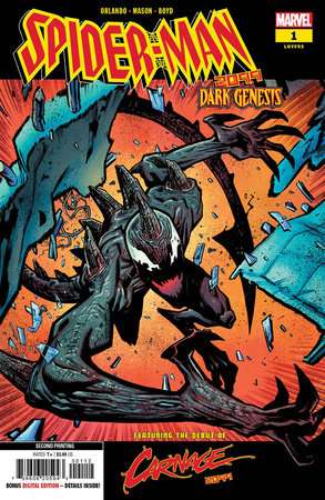 SPIDER-MAN 2099: DARK GENESIS #1 JUSTIN MASON 2ND PRINTING VARIANT