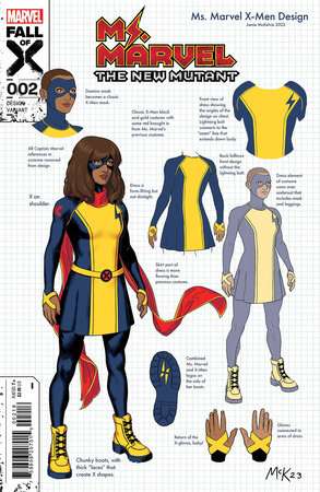 MS. MARVEL: THE NEW MUTANT #2 JAMIE MCKELVIE DESIGN 1:10 RATIO VARIANT