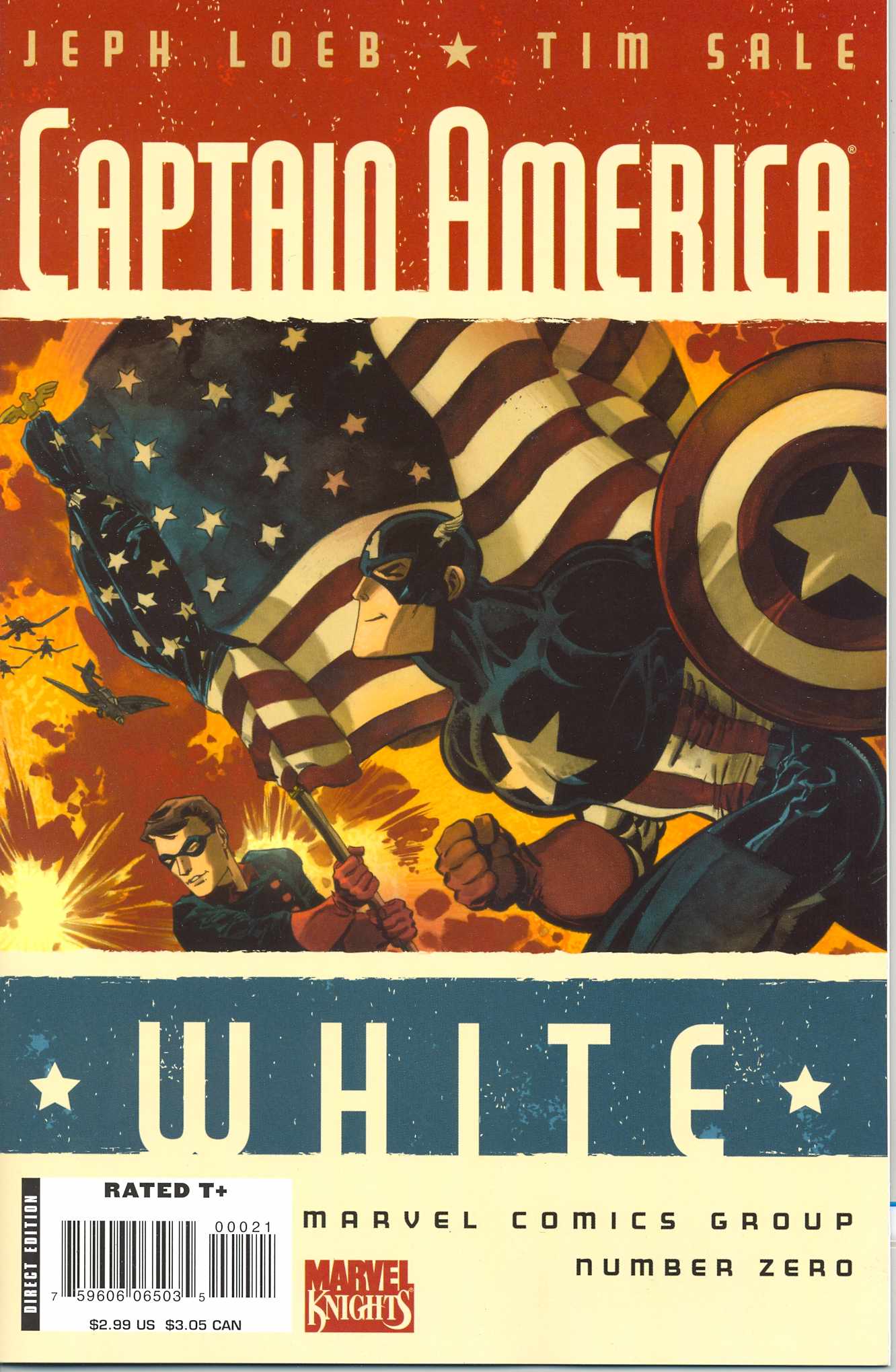 CAPTAIN AMERICA WHITE #0 TIM SALE VAR