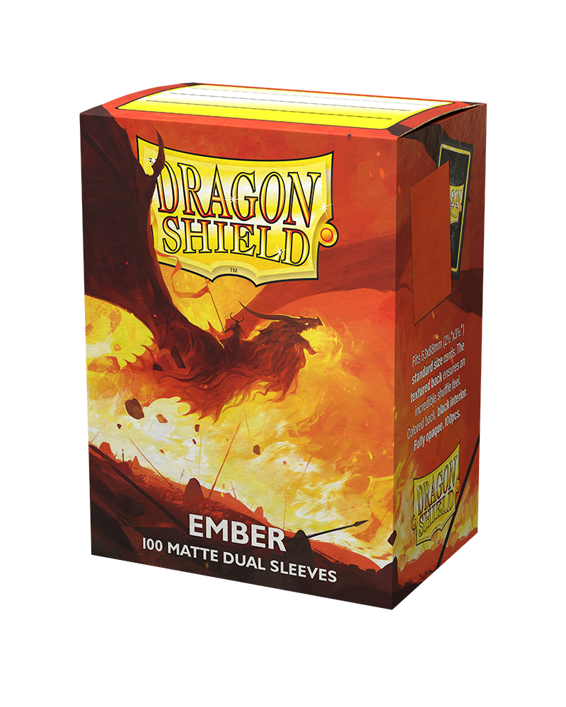 Dragon Shield Ember Matte Dual 100 ct