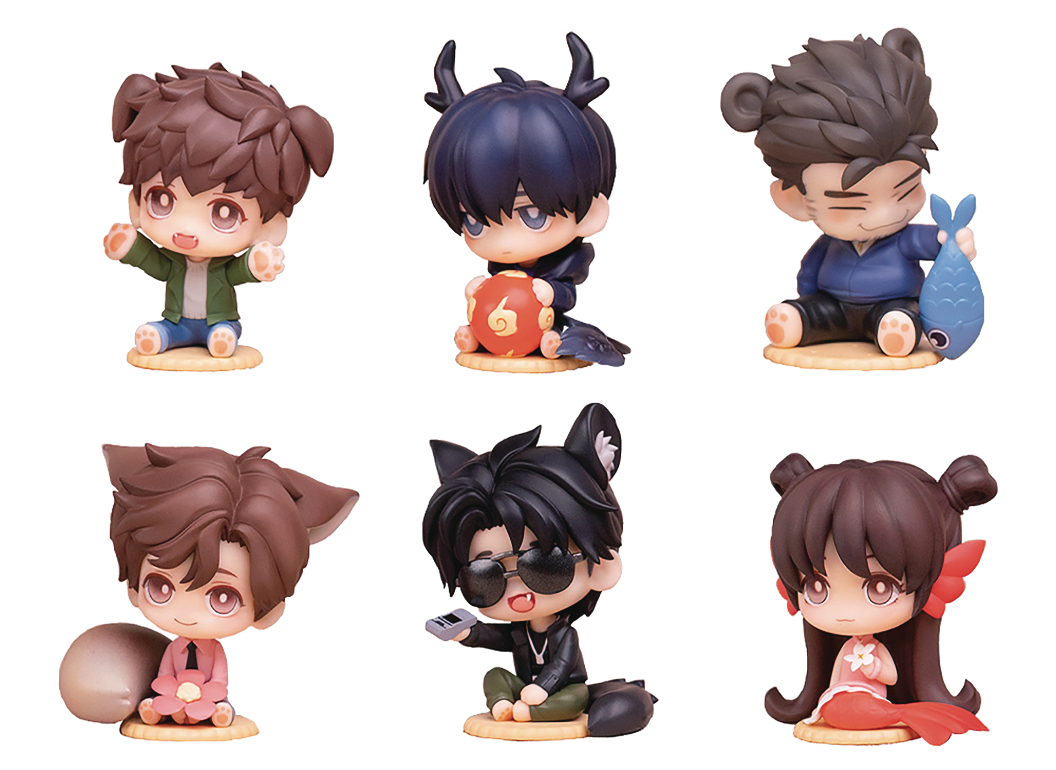 TIME RAIDERS CUTE ANIMAL CHIBI FIGURE SERIES SET